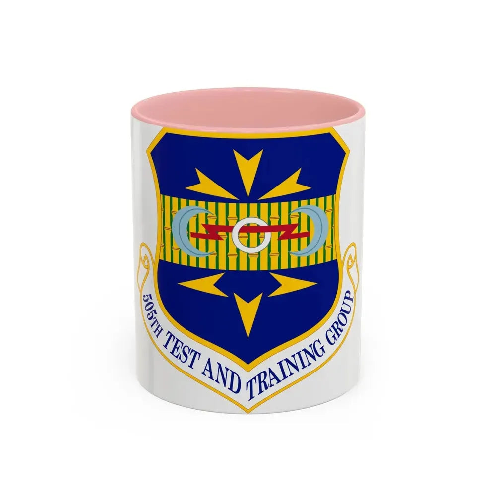 505 Test and Training Group ACC (U.S. Air Force) Accent Coffee Mug 11oz Pink - Go Mug Yourself