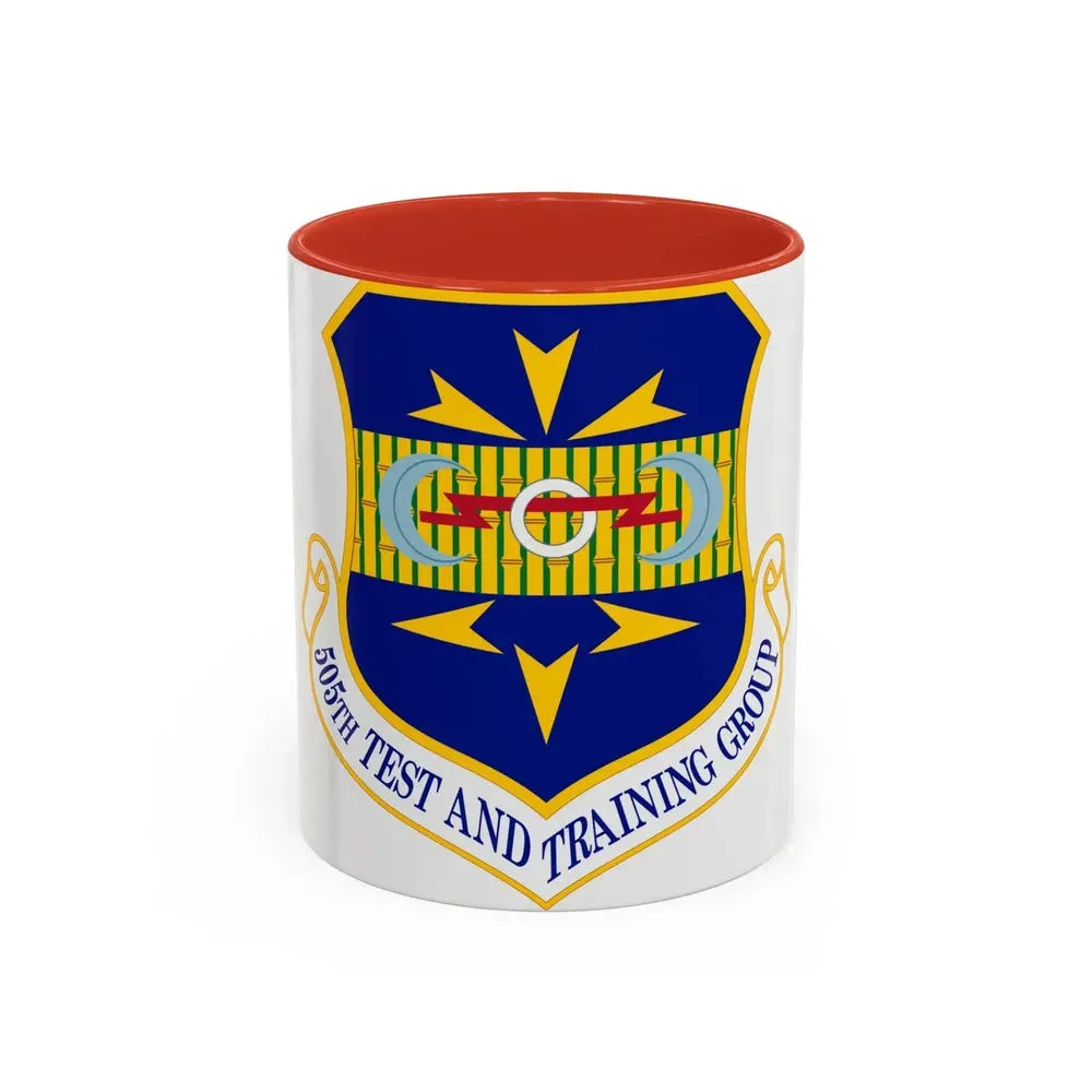 505 Test and Training Group ACC (U.S. Air Force) Accent Coffee Mug 11oz Red - Go Mug Yourself