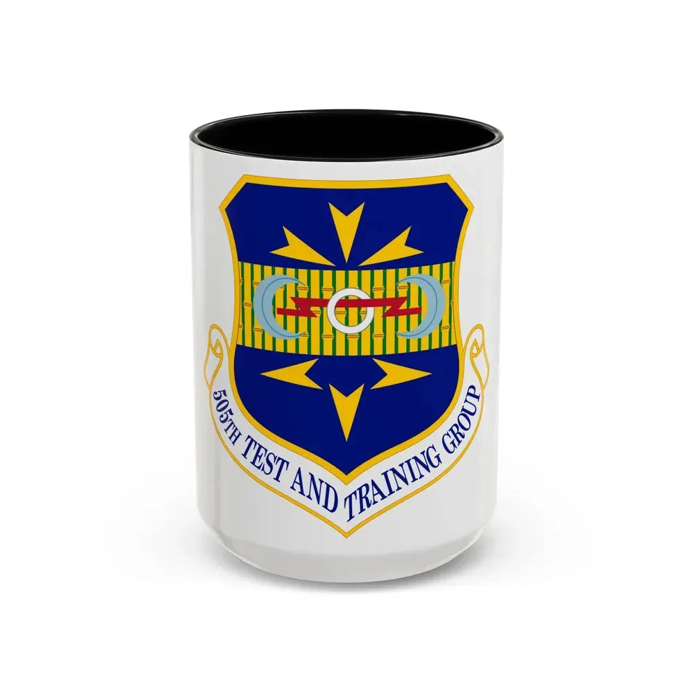 505 Test and Training Group ACC (U.S. Air Force) Accent Coffee Mug 15oz Black - Go Mug Yourself