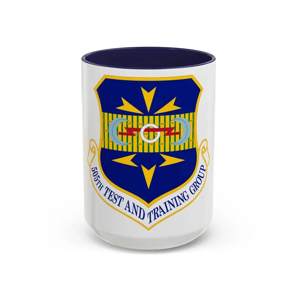 505 Test and Training Group ACC (U.S. Air Force) Accent Coffee Mug 15oz Navy - Go Mug Yourself