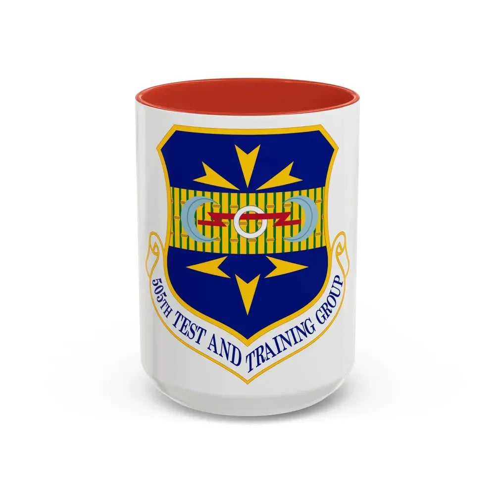 505 Test and Training Group ACC (U.S. Air Force) Accent Coffee Mug 15oz Red - Go Mug Yourself