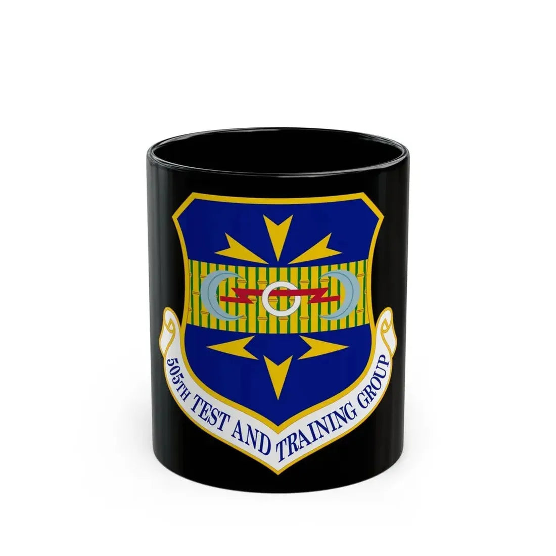 505 Test and Training Group ACC (U.S. Air Force) Black Coffee Mug 11oz - Go Mug Yourself