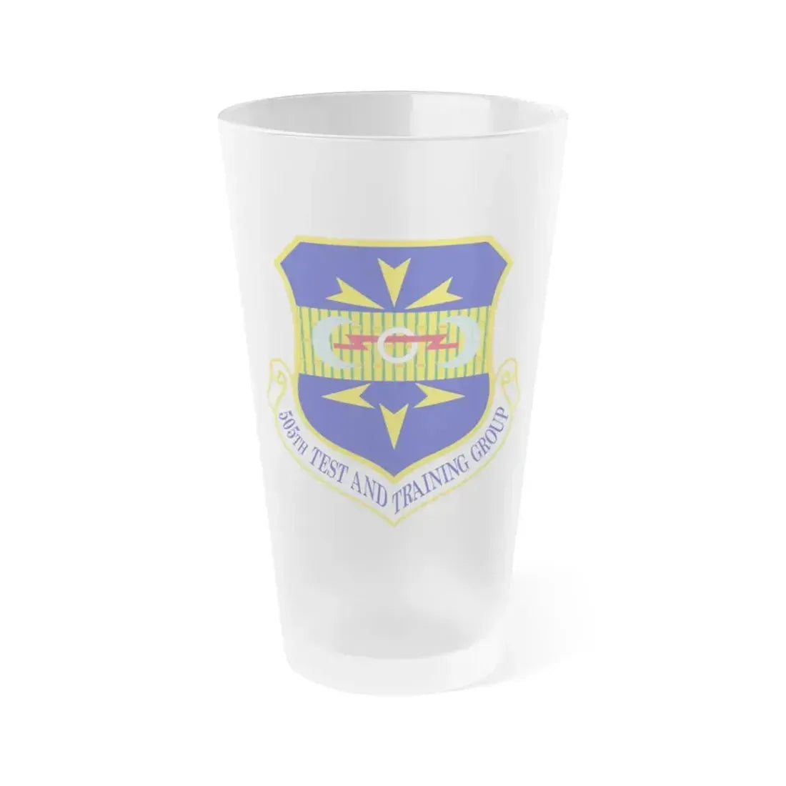 505 Test and Training Group ACC (U.S. Air Force) Frosted Pint Glass 16oz 16oz Frosted - Go Mug Yourself