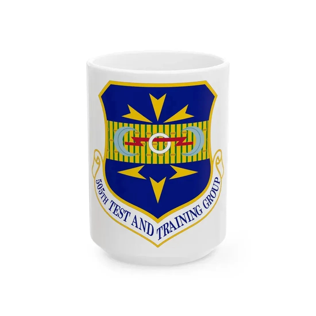 505 Test and Training Group ACC (U.S. Air Force) White Coffee Mug 15oz - Go Mug Yourself