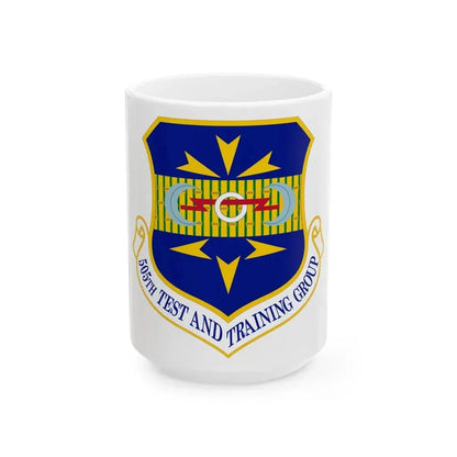 505 Test and Training Group ACC (U.S. Air Force) White Coffee Mug 15oz - Go Mug Yourself
