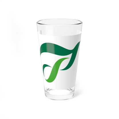 Flag of Aira Kagoshima no logo (Japan) Pint Glass 16oz