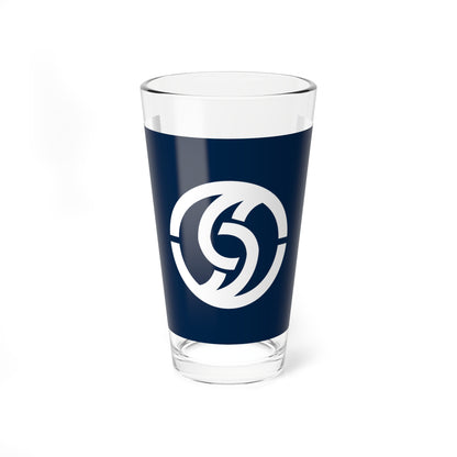 Flag of Kudamatsu Yamaguchi (Japan) Pint Glass 16oz