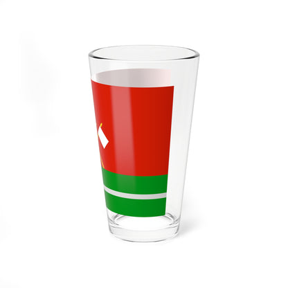 Flag of Monastyrschinsky rayon Smolensk oblast (Russia) Pint Glass 16oz