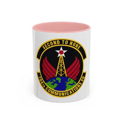 704th Communications Squadron (U.S. Air Force) Accent Coffee Mug