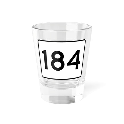 MA Route 184 (Massachusetts) (Road Sign) Shot Glass 1.5oz