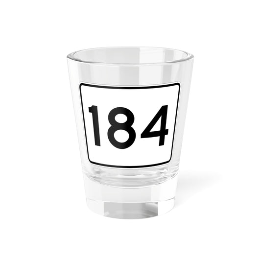 MA Route 184 (Massachusetts) (Road Sign) Shot Glass 1.5oz