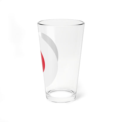 Japanese flag rounded (Japan) Pint Glass 16oz