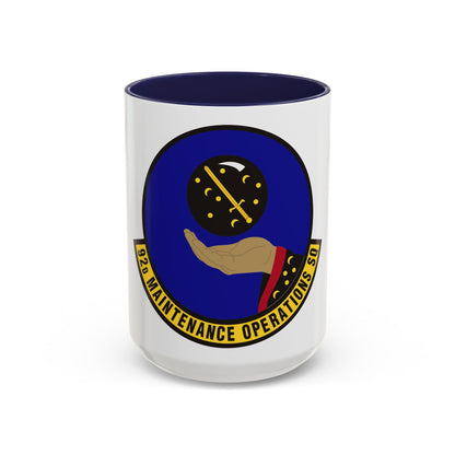 92 Maintenance Operations Squadron AMC (U.S. Air Force) Accent Coffee Mug