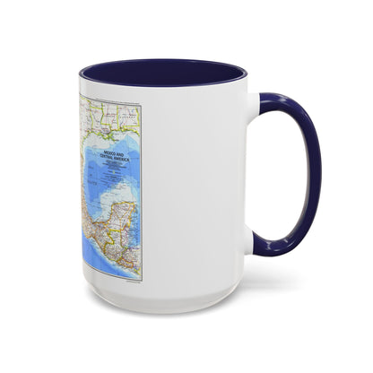Central America & Mexico (1980) (Map) Accent Coffee Mug