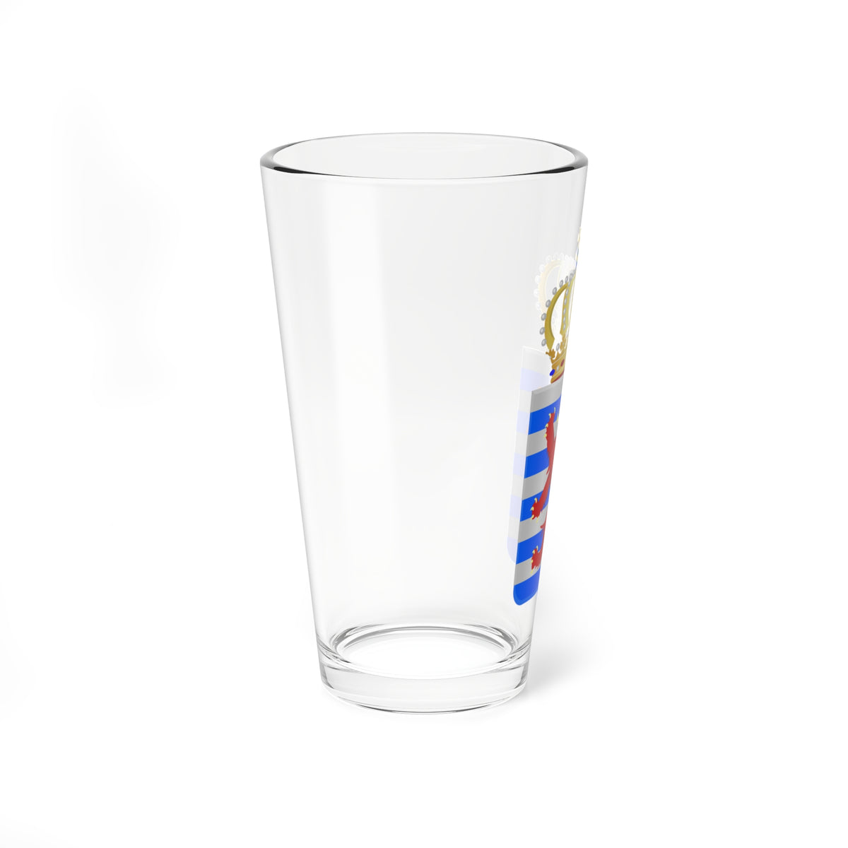 Lesser Coat of arms of Luxembourg (Luxembourg) (Coat of Arms) Pint Glass 16oz