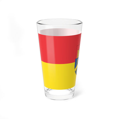 Flag of Dombovar variant (Hungary) Pint Glass 16oz