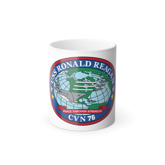 USS Ronald Reagan CVN 76 (U.S. Navy) Color Changing Mug 11oz