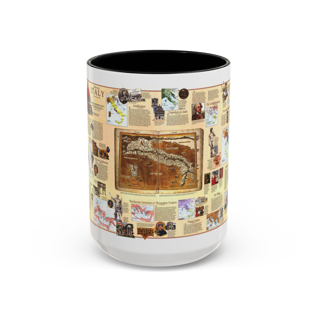 Italy - Historical (1995) (Map) Accent Coffee Mug