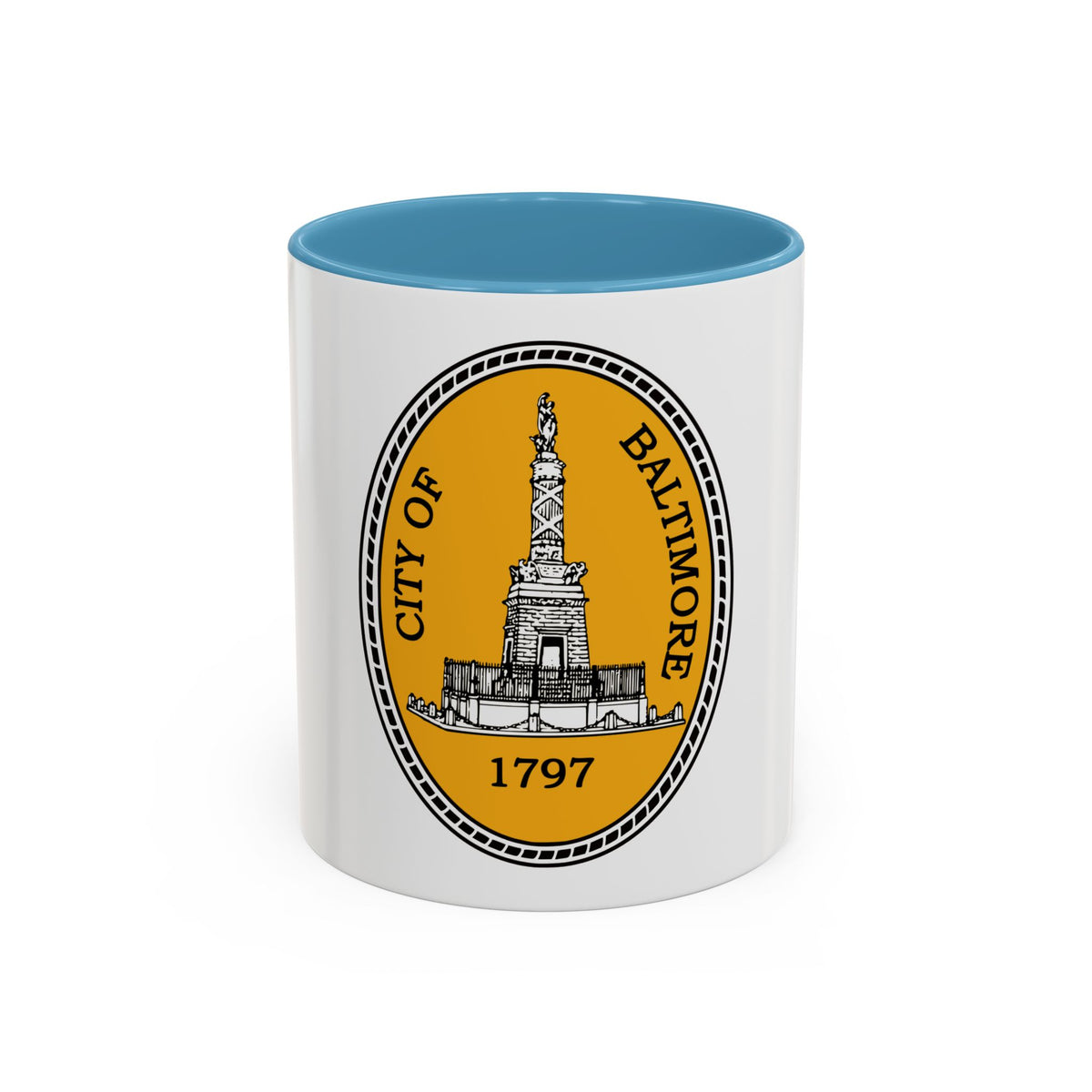 Seal of Baltimore Maryland - Accent Coffee Mug