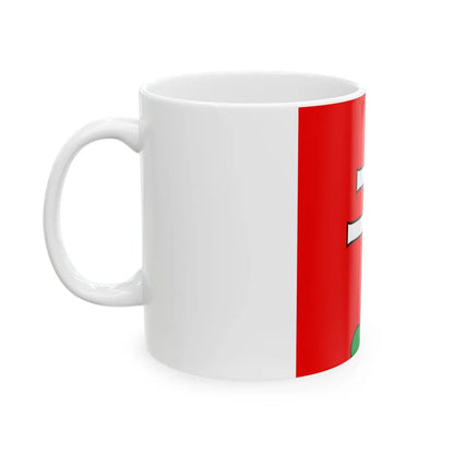 Flag of Elfingen Switzerland - White Coffee Mug-Go Mug Yourself