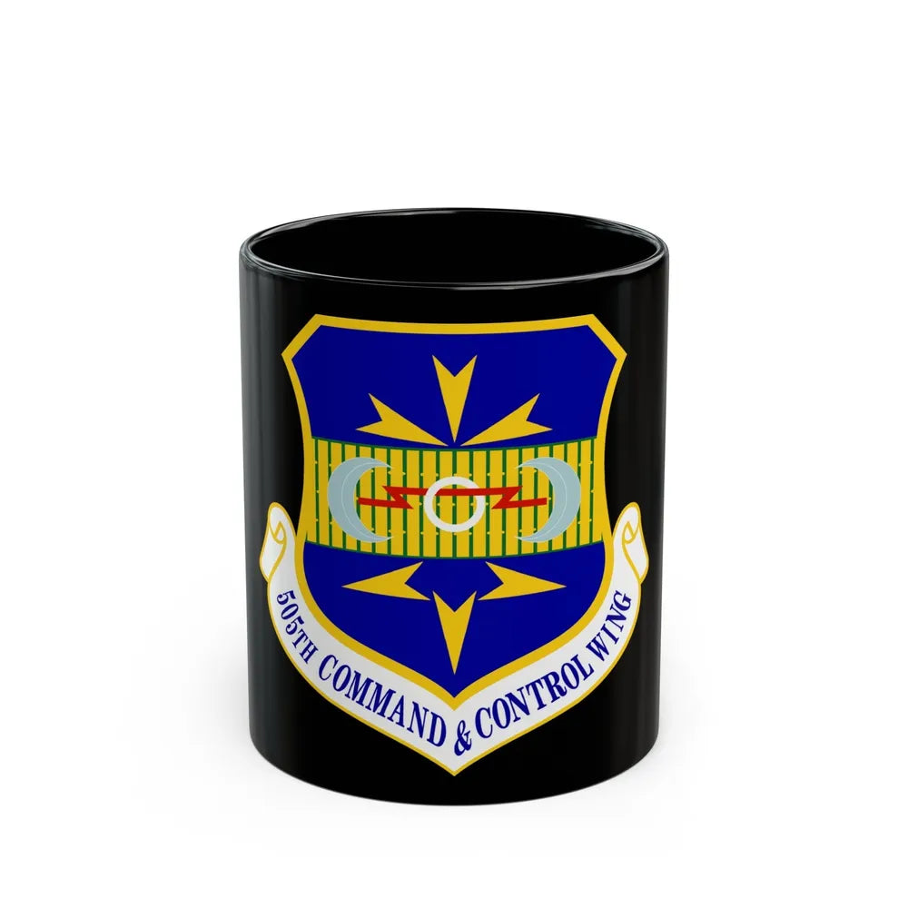 505th Command and Control Wing (U.S. Air Force) Black Coffee Mug-11oz-Go Mug Yourself