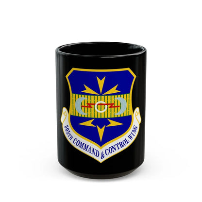 505th Command and Control Wing (U.S. Air Force) Black Coffee Mug-15oz-Go Mug Yourself