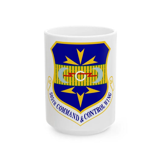 505th Command and Control Wing (U.S. Air Force) White Coffee Mug-15oz-Go Mug Yourself