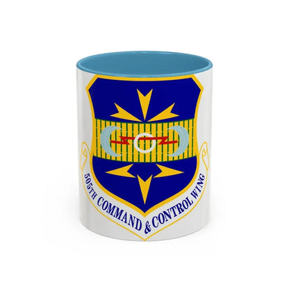 505th Command and Control Wing (U.S. Air Force) Accent Coffee Mug 11oz Light Blue - Go Mug Yourself