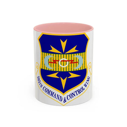 505th Command and Control Wing (U.S. Air Force) Accent Coffee Mug 11oz Pink - Go Mug Yourself