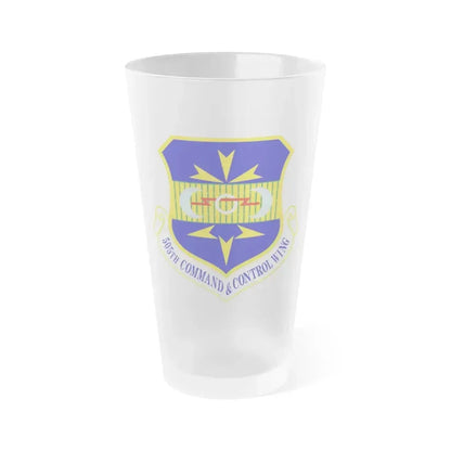 505th Command and Control Wing (U.S. Air Force) Frosted Pint Glass 16oz 16oz Frosted - Go Mug Yourself