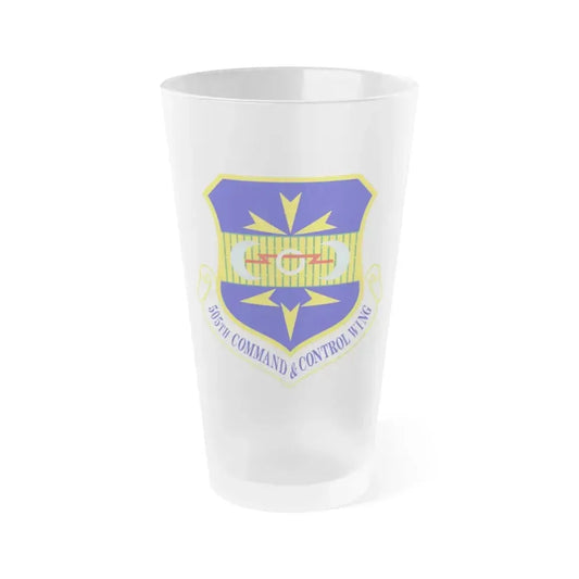 505th Command and Control Wing (U.S. Air Force) Frosted Pint Glass 16oz 16oz Frosted - Go Mug Yourself