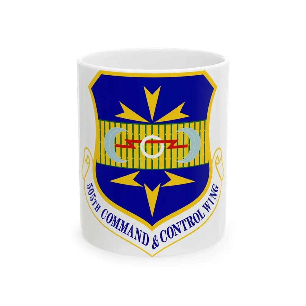 505th Command and Control Wing (U.S. Air Force) White Coffee Mug 11oz - Go Mug Yourself