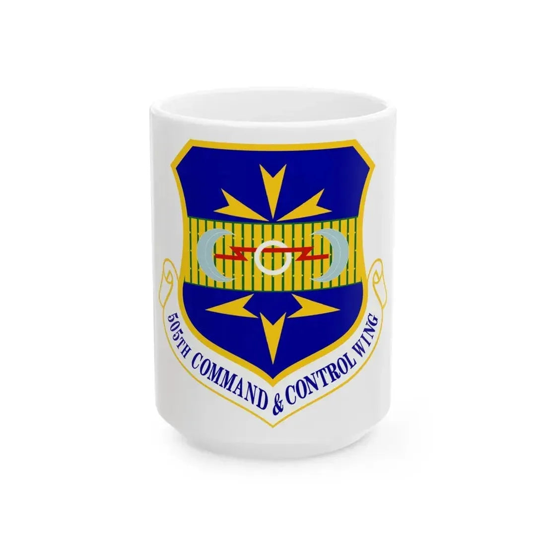 505th Command and Control Wing (U.S. Air Force) White Coffee Mug 15oz - Go Mug Yourself
