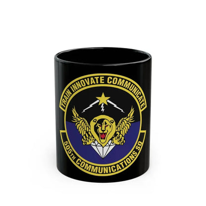 505th Communications Squadron (U.S. Air Force) Black Coffee Mug 11oz - Go Mug Yourself