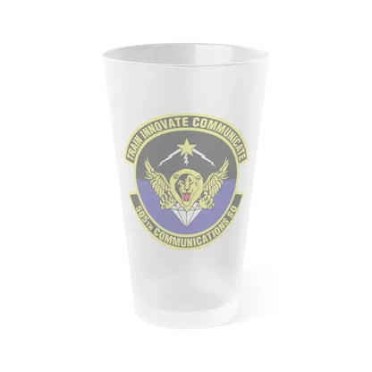 505th Communications Squadron (U.S. Air Force) Frosted Pint Glass 16oz 16oz Frosted - Go Mug Yourself