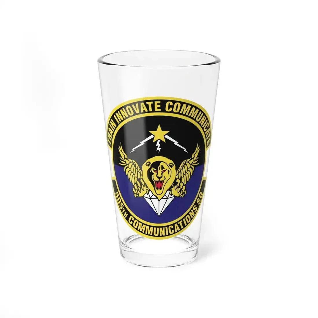505th Communications Squadron (U.S. Air Force) Pint Glass 16oz 16oz - Go Mug Yourself