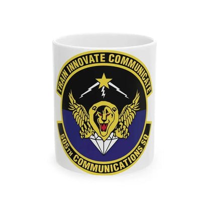 505th Communications Squadron (U.S. Air Force) White Coffee Mug 11oz - Go Mug Yourself
