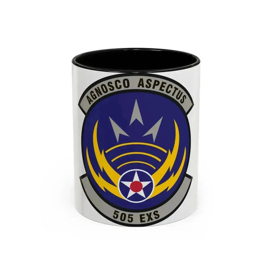 505th Exercise Control Squadron (U.S. Air Force) Accent Coffee Mug 11oz Black - Go Mug Yourself