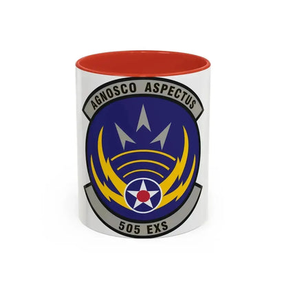 505th Exercise Control Squadron (U.S. Air Force) Accent Coffee Mug 11oz Red - Go Mug Yourself