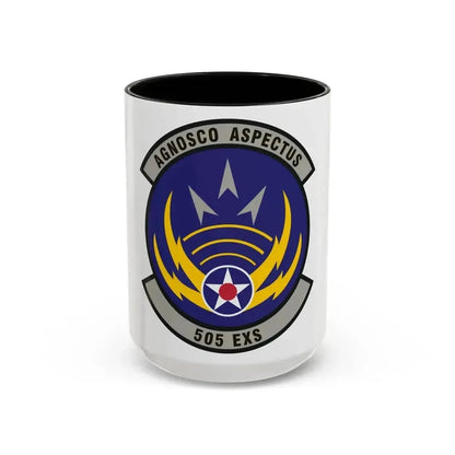 505th Exercise Control Squadron (U.S. Air Force) Accent Coffee Mug 15oz Black - Go Mug Yourself