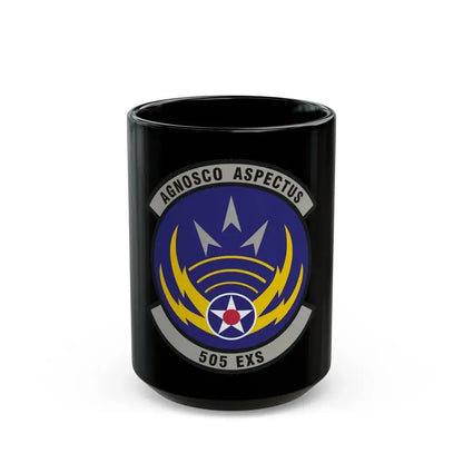 505th Exercise Control Squadron (U.S. Air Force) Black Coffee Mug 15oz - Go Mug Yourself