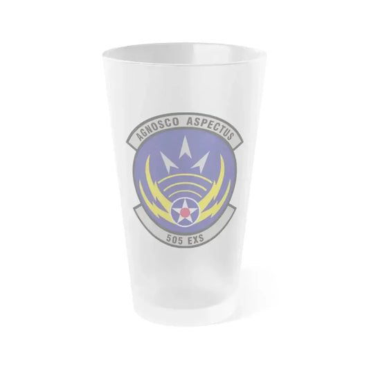 505th Exercise Control Squadron (U.S. Air Force) Frosted Pint Glass 16oz 16oz Frosted - Go Mug Yourself
