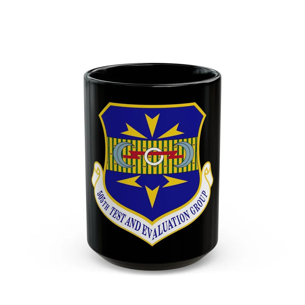 505th Test and Evaluation Group (U.S. Air Force) Black Coffee Mug-15oz-Go Mug Yourself