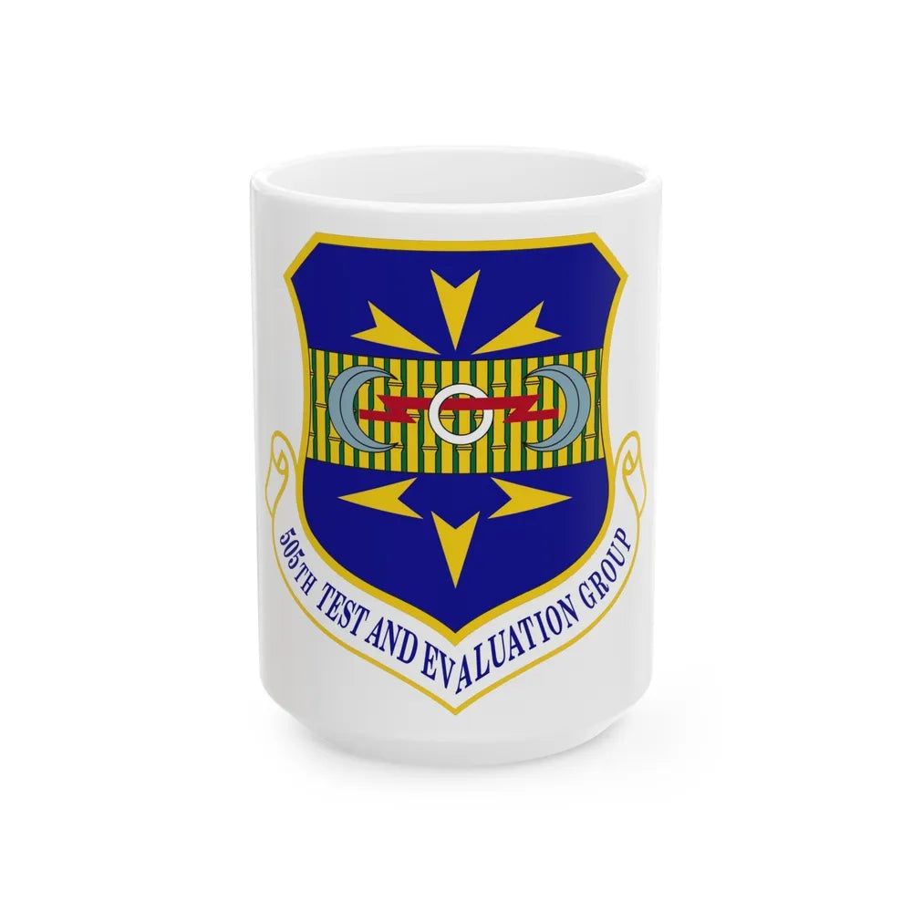 505th Test and Evaluation Group (U.S. Air Force) White Coffee Mug-15oz-Go Mug Yourself