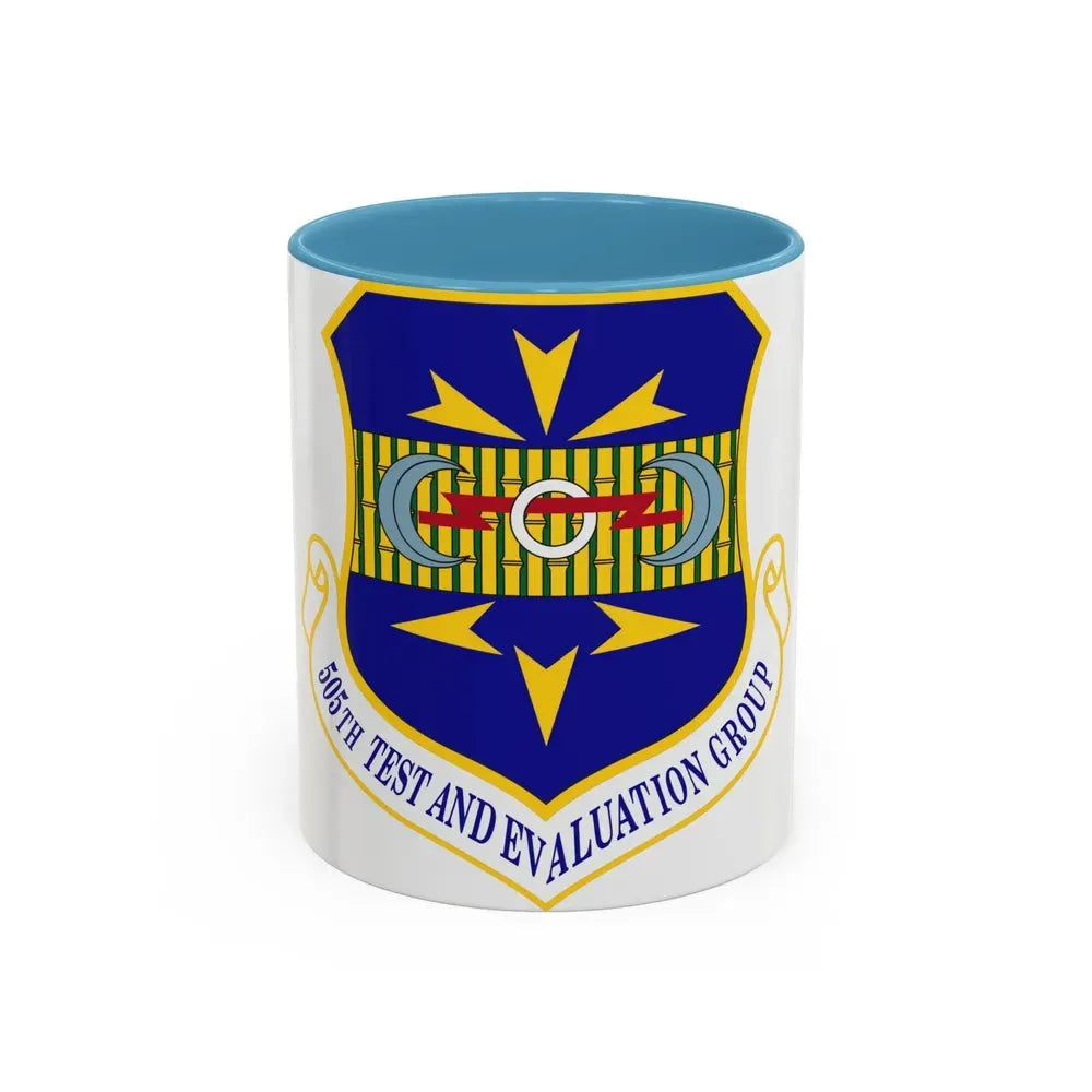 505th Test and Evaluation Group (U.S. Air Force) Accent Coffee Mug 11oz Light Blue - Go Mug Yourself
