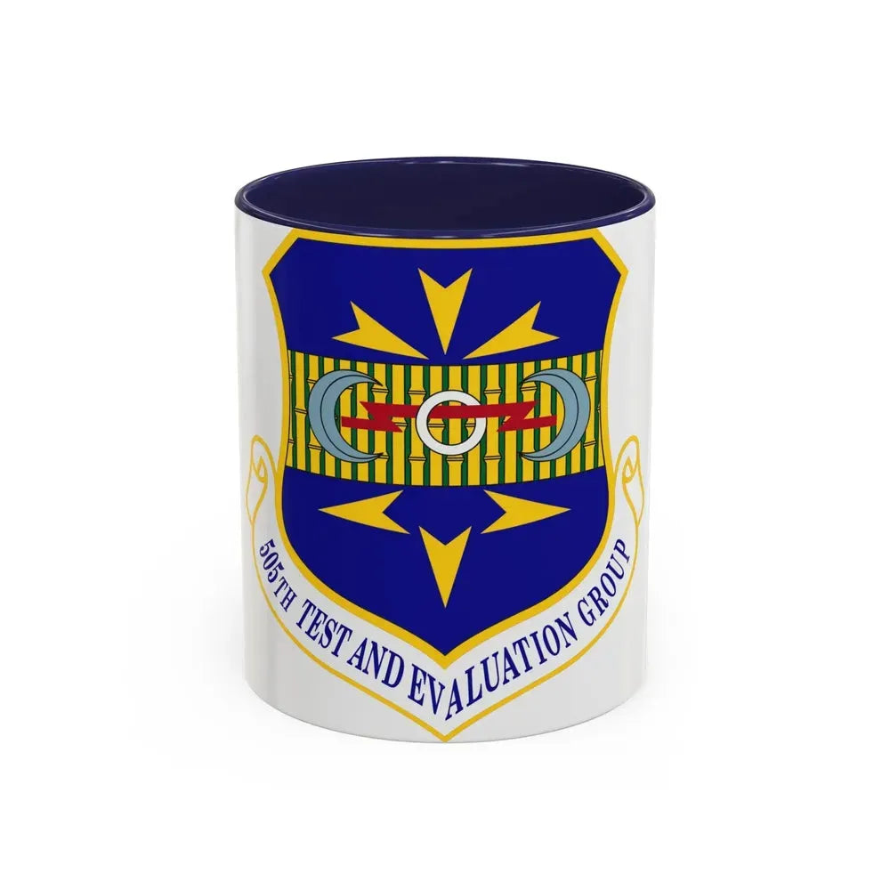 505th Test and Evaluation Group (U.S. Air Force) Accent Coffee Mug 11oz Navy - Go Mug Yourself