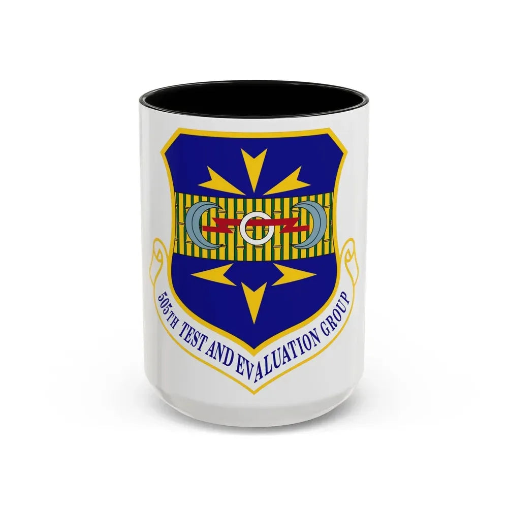 505th Test and Evaluation Group (U.S. Air Force) Accent Coffee Mug 15oz Black - Go Mug Yourself