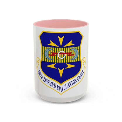 505th Test and Evaluation Group (U.S. Air Force) Accent Coffee Mug 15oz Pink - Go Mug Yourself
