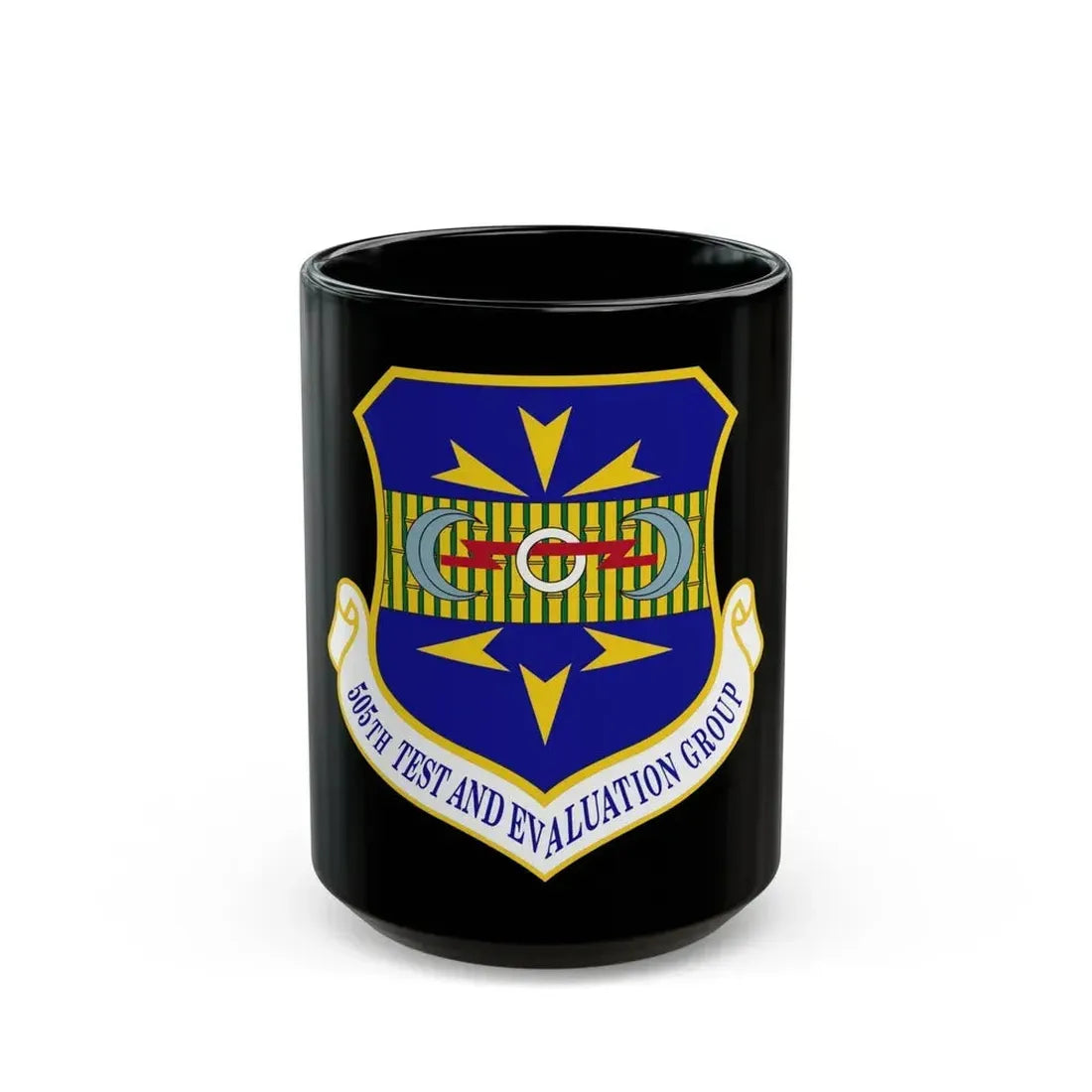 505th Test and Evaluation Group (U.S. Air Force) Black Coffee Mug 15oz - Go Mug Yourself