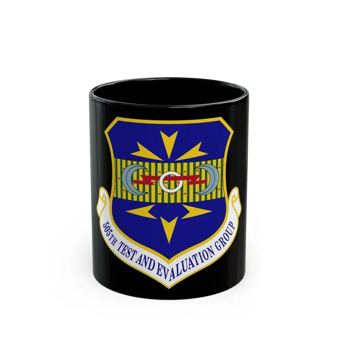 505th Test and Evaluation Group (U.S. Air Force) Black Coffee Mug - Go Mug Yourself
